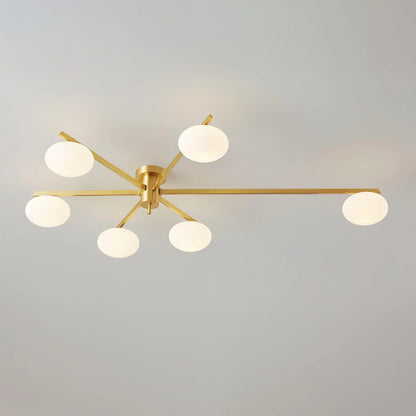 Drusilla Minimalist Scandinavian Glass Ceiling Lamp
