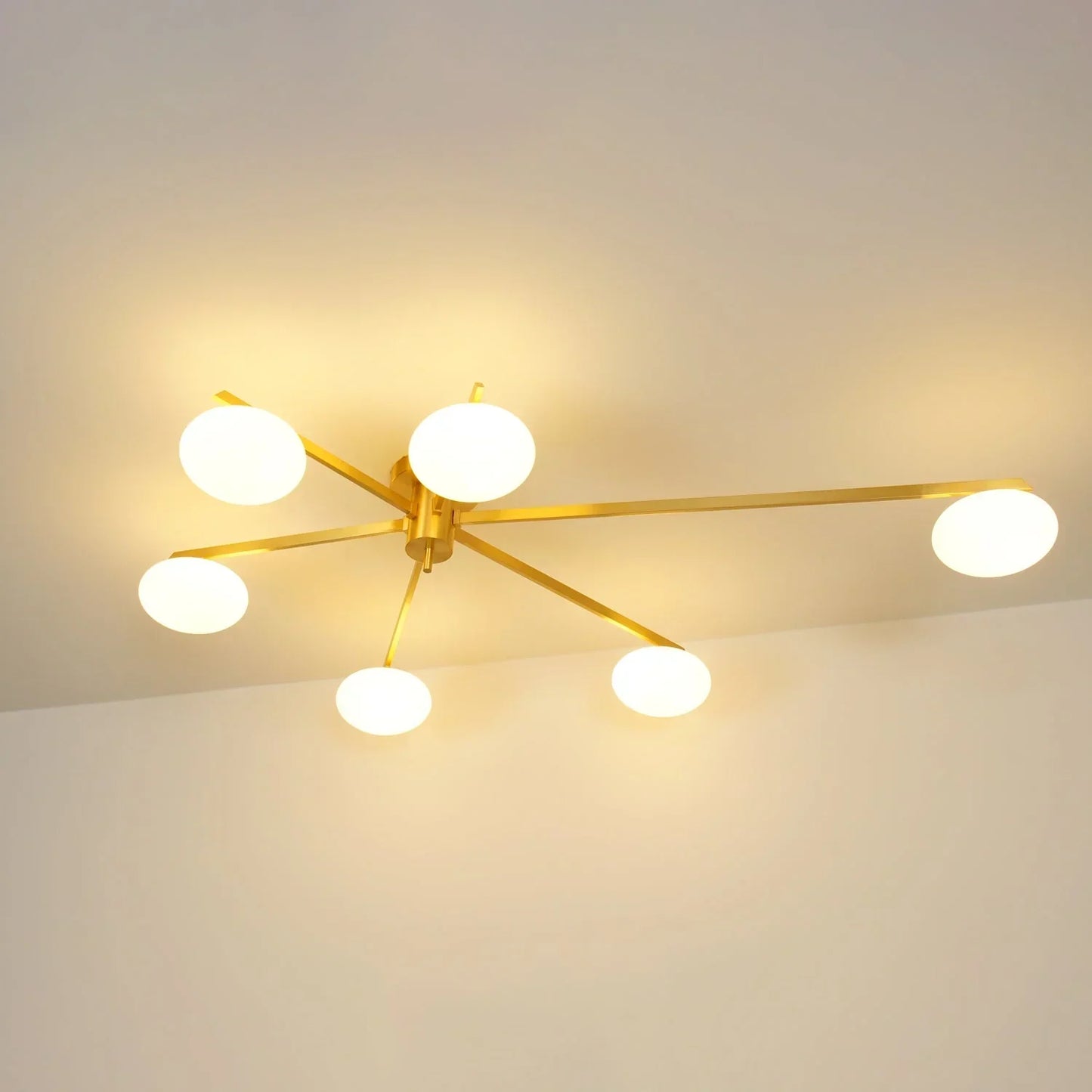 Drusilla Minimalist Scandinavian Glass Ceiling Lamp