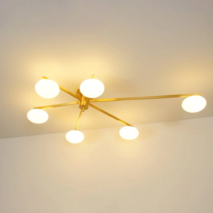 Drusilla Minimalist Scandinavian Glass Ceiling Lamp