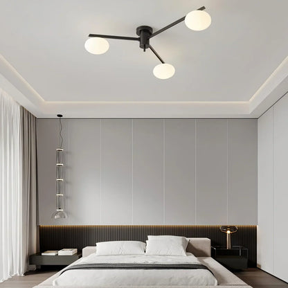 Drusilla Minimalist Scandinavian Glass Ceiling Lamp