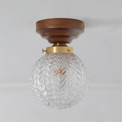 Evona Retro Crystal Glass Ceiling Lamp