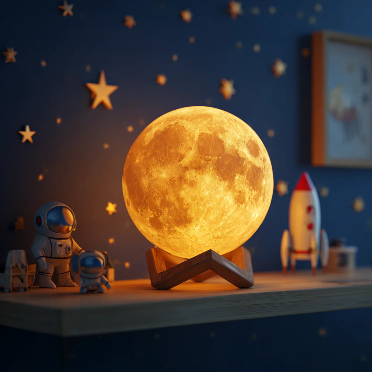 Twinkling Tree Moon Lamp by Casa Solaro™