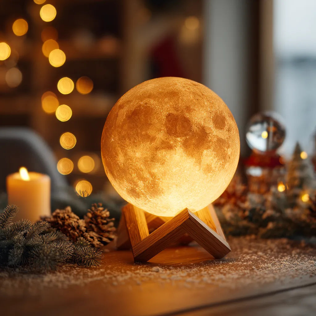 Twinkling Tree Moon Lamp by Casa Solaro™