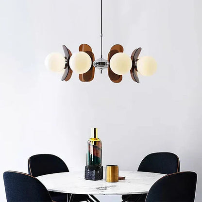 Melora Bauhaus Chandelier Glass Metal