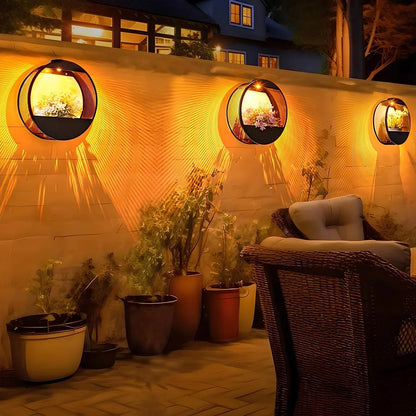 Solar Powered Wall Pot Light