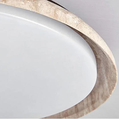 Palora Wabi Sabi Travertine LED Ceiling Lamp