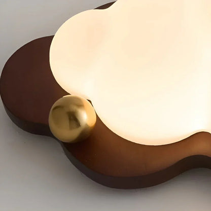 Celestra Retro Wooden LED Ceiling Lamp