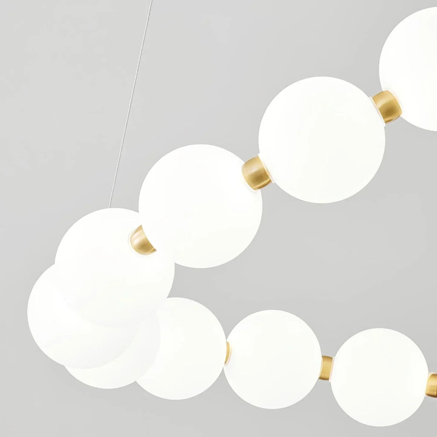 Tessara Brass Acrylic Chandelier