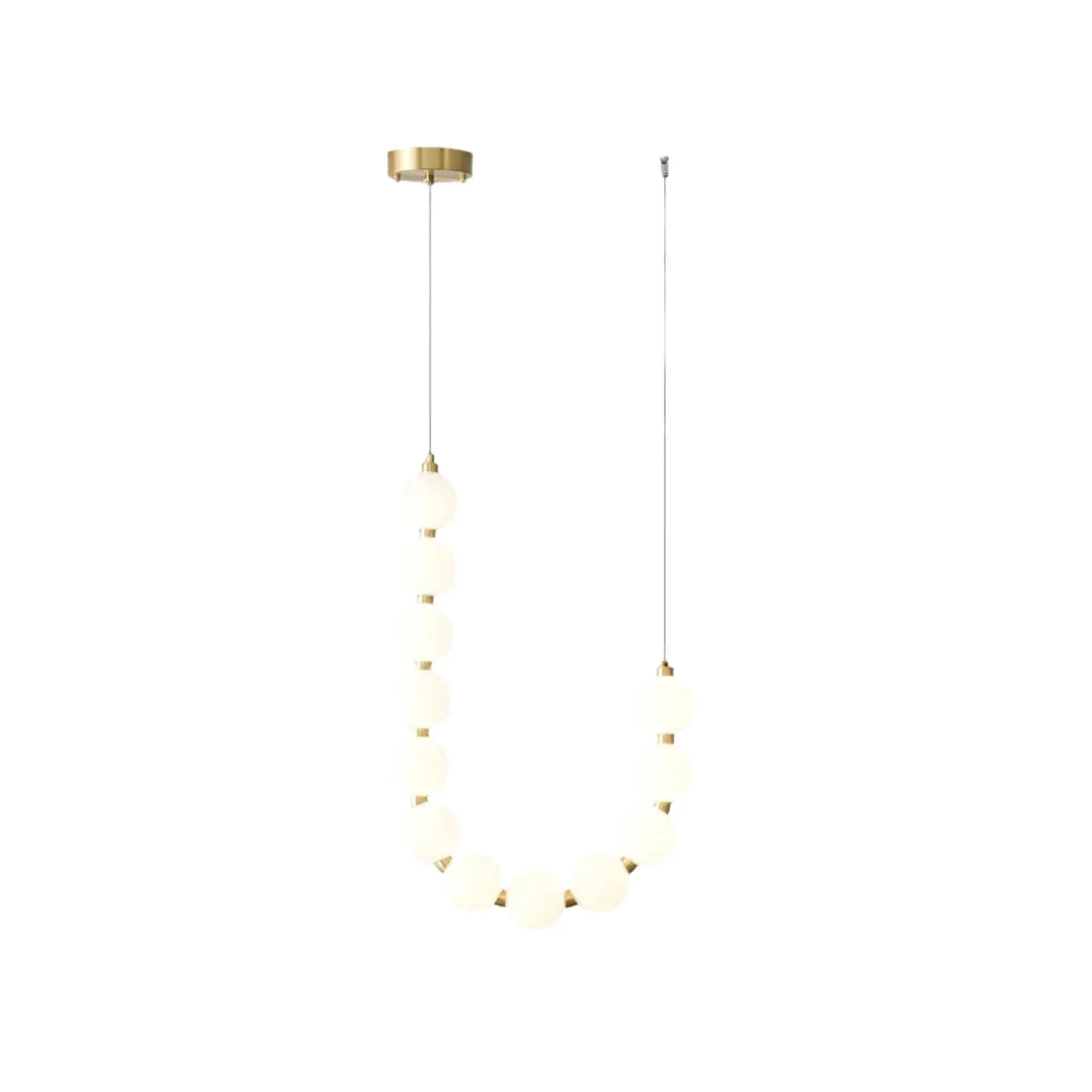 Tessara Brass Acrylic Chandelier