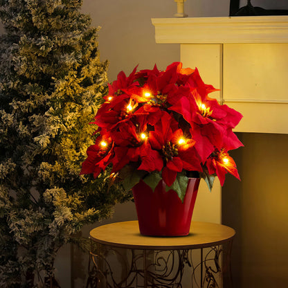 Twinkling Tree Radiant Poinsettia by Casa Solaro™