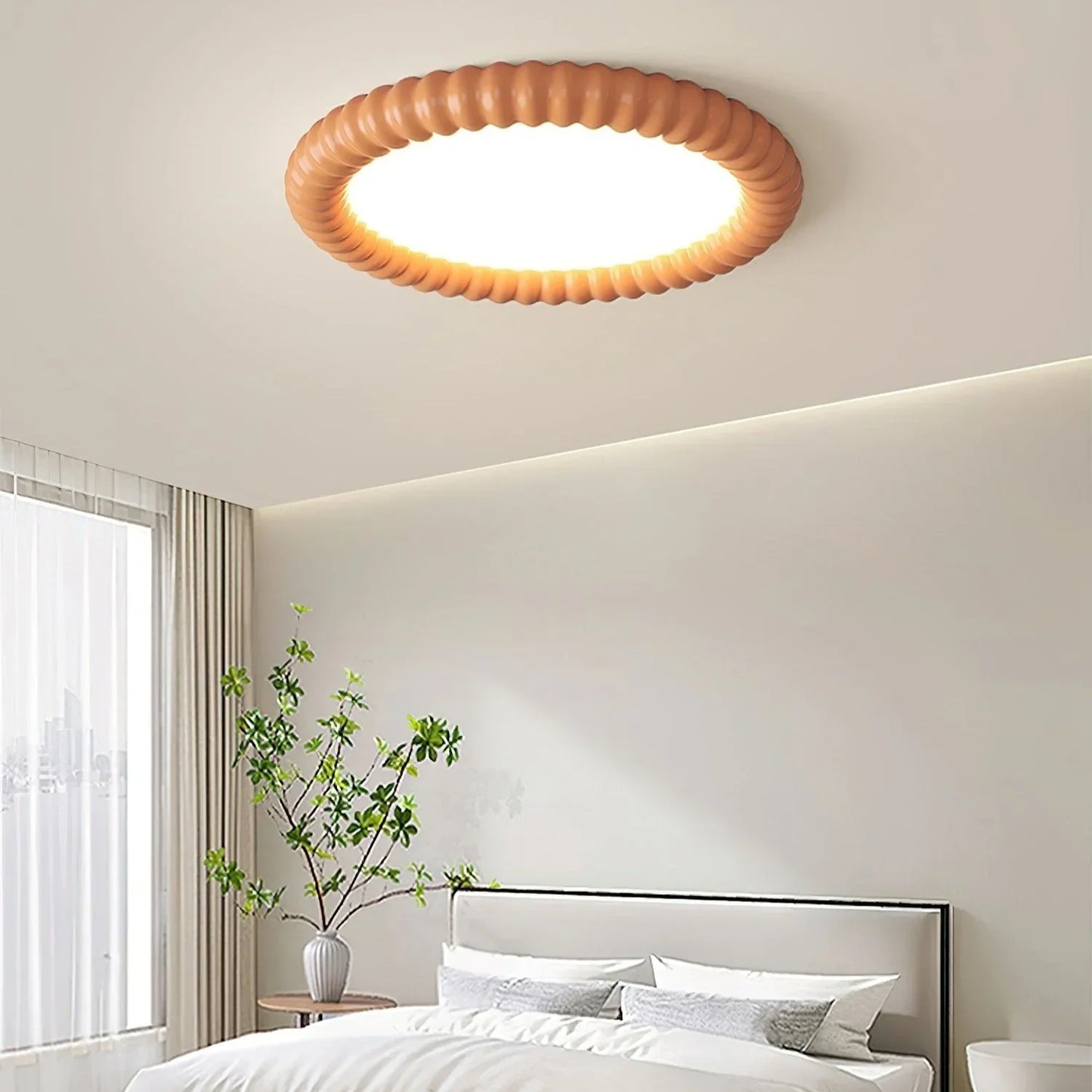 Aetheria Modern Ceiling Lamp with a Wavy Design