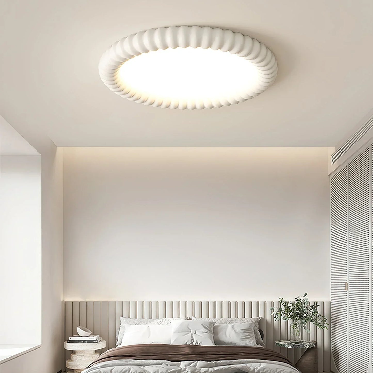Aetheria Modern Ceiling Lamp with a Wavy Design