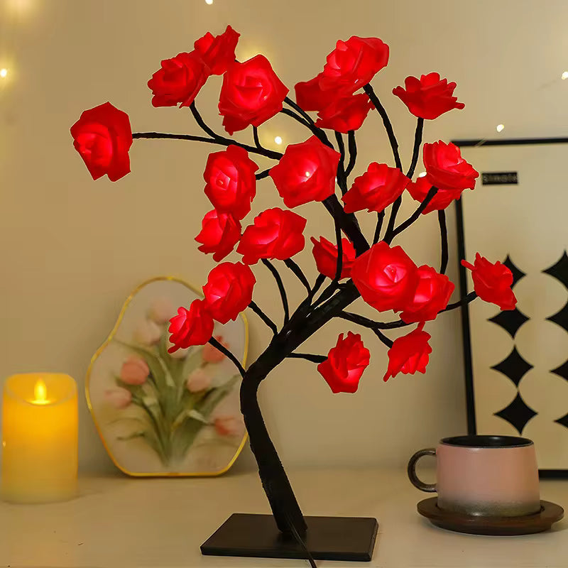 The Twinkling Tree Charming Rose Tree by Casa Solaro™