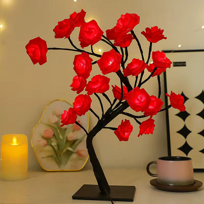 The Twinkling Tree Charming Rose Tree by Casa Solaro™