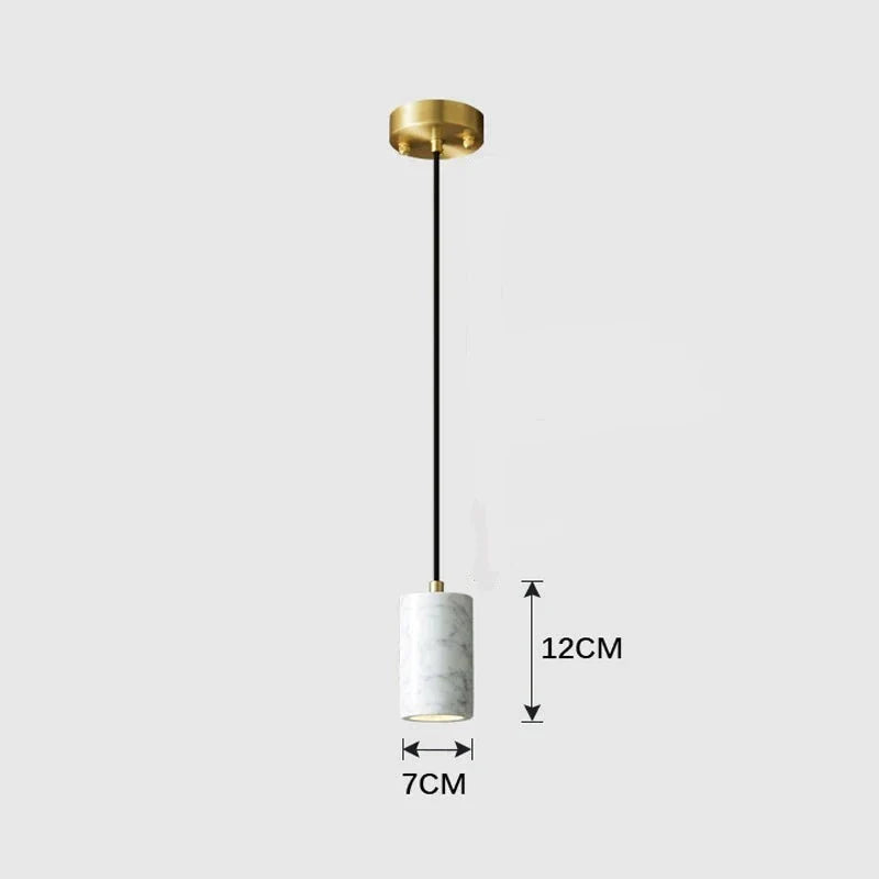 Velena Minimalist Marble LED Pendant Lamp