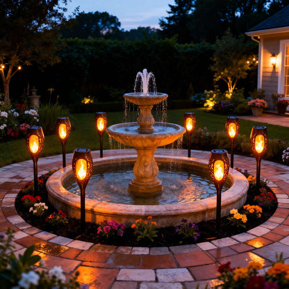 Twinkling Tree Solar Flame Light by Casa Solaro™