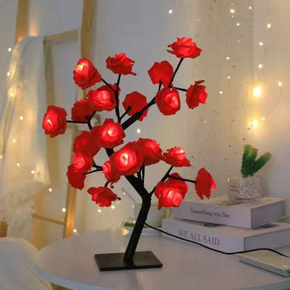 The Twinkling Tree Charming Rose Tree by Casa Solaro™