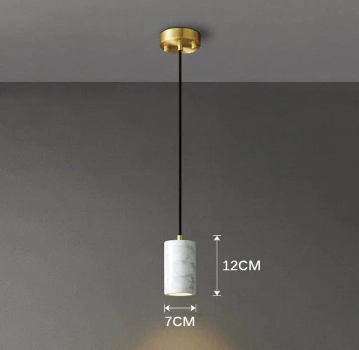 Velena Minimalist Marble LED Pendant Lamp