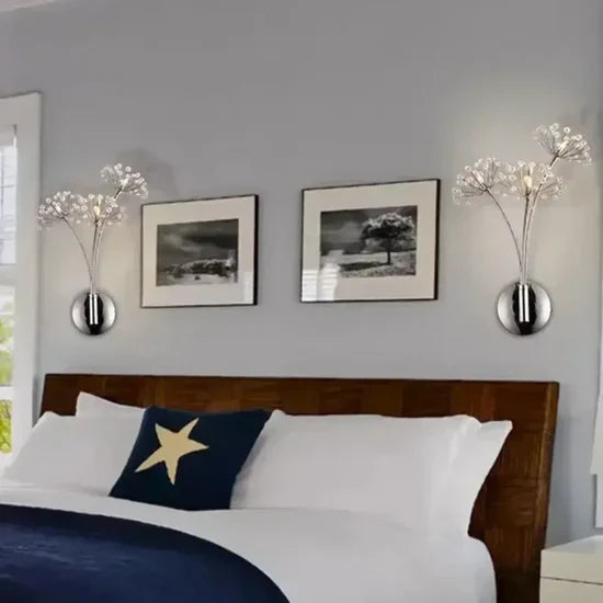 Lustrae Crystal Dandelion Wall Lamp