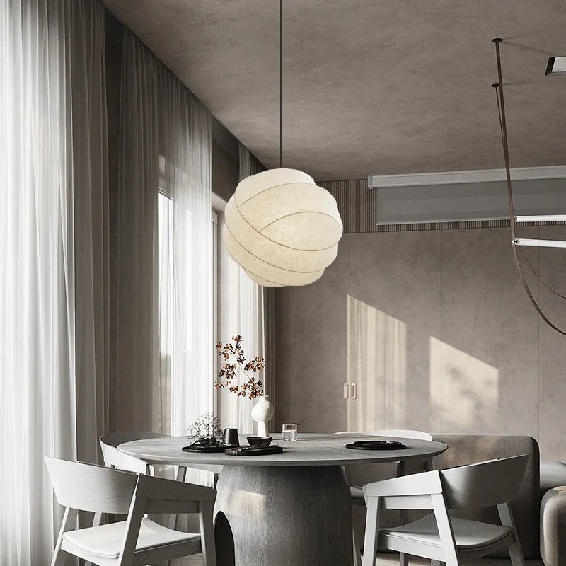 Calythea Wabi Sabi Silk Ball LED Pendant Lamp