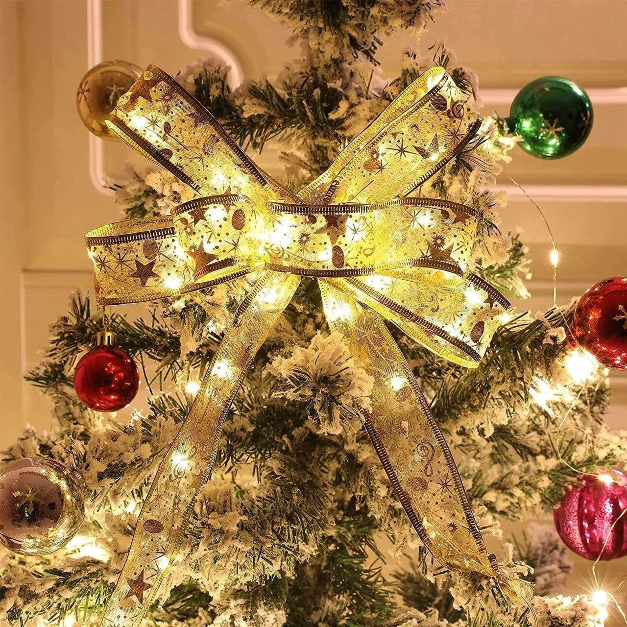 Twinkling Tree Christmas Ribbon by Casa Solaro™