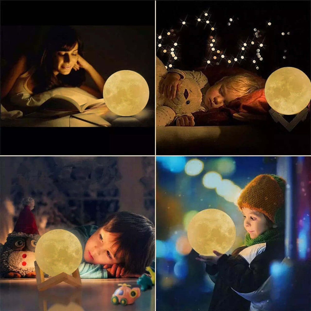 Twinkling Tree Moon Lamp by Casa Solaro™