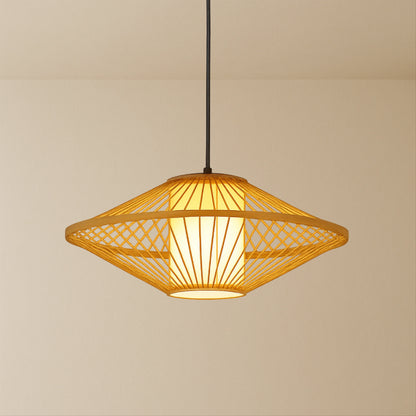 Amethyst Japanese Bamboo Pendant Lamp