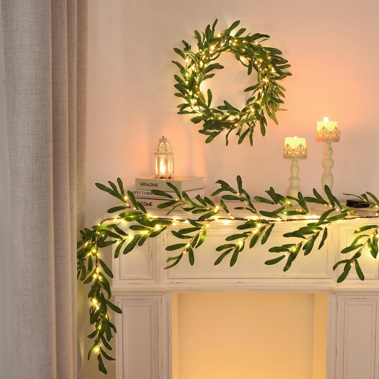 Twinkling Tree Fairy Olive Branch by Casa Solaro™