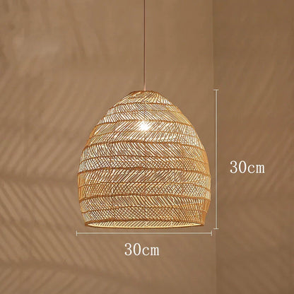 Themis Natural Wickerwork Pendant Lamp